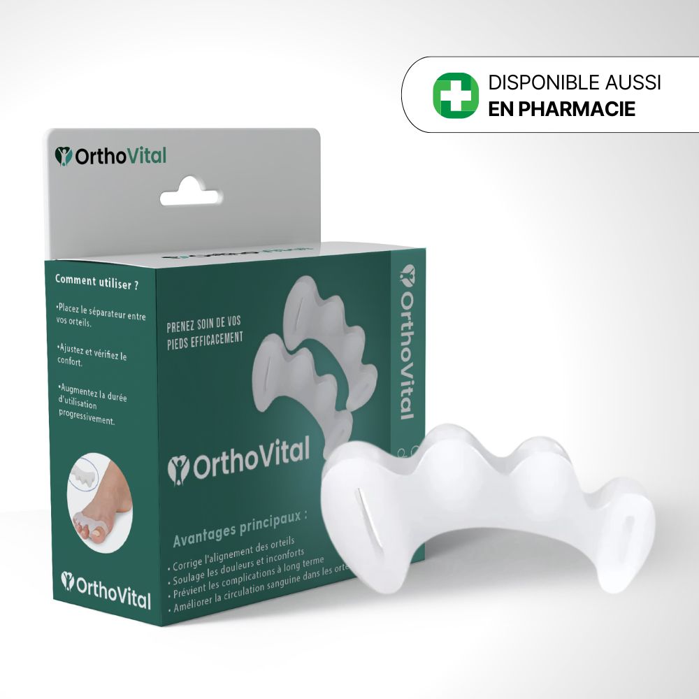 1 paire - Correcteur d'orteils en silicone